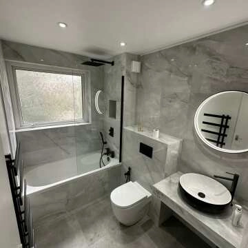 Deluxe Blanco Light Grey Polished Onyx Marble Effect Tiles