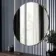 Trepanel Customise® Aluminium Framed Round Mirror Brushed Silver 1000mm