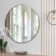 Trepanel Customise® Aluminium Framed Round Mirror Brushed Silver 800mm