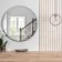 Trepanel Customise® Aluminium Framed Round Mirror Brushed Silver 800mm