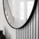 Trepanel Customise® Aluminium Framed Round Mirror Matt Black 800mm