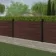 LuxeLine® Walnut Composite Fence Panel with Aluminium Post 3ft