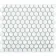 Pixel White 23x23 Hexagon Gloss Mosaic Tiles