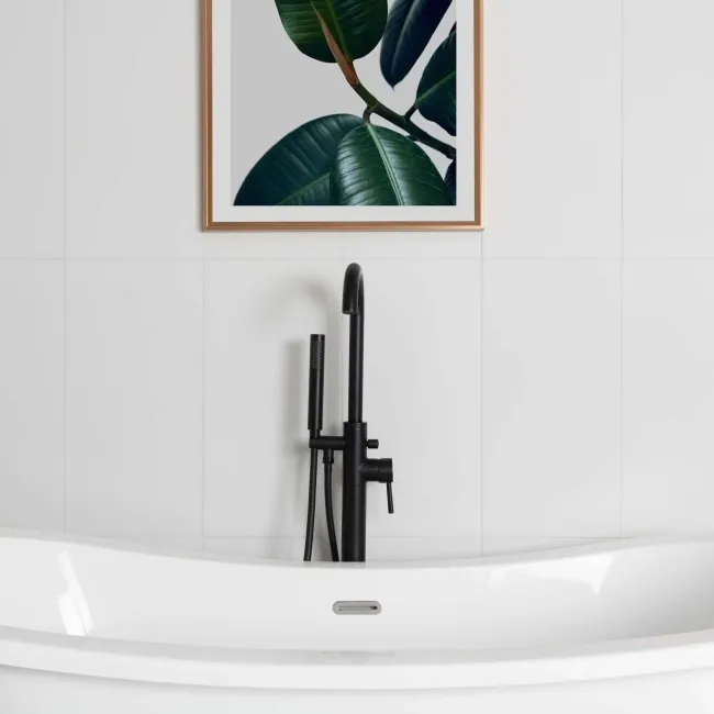 Aleutian Mountain Plain White Matt  600x300mm Tiles