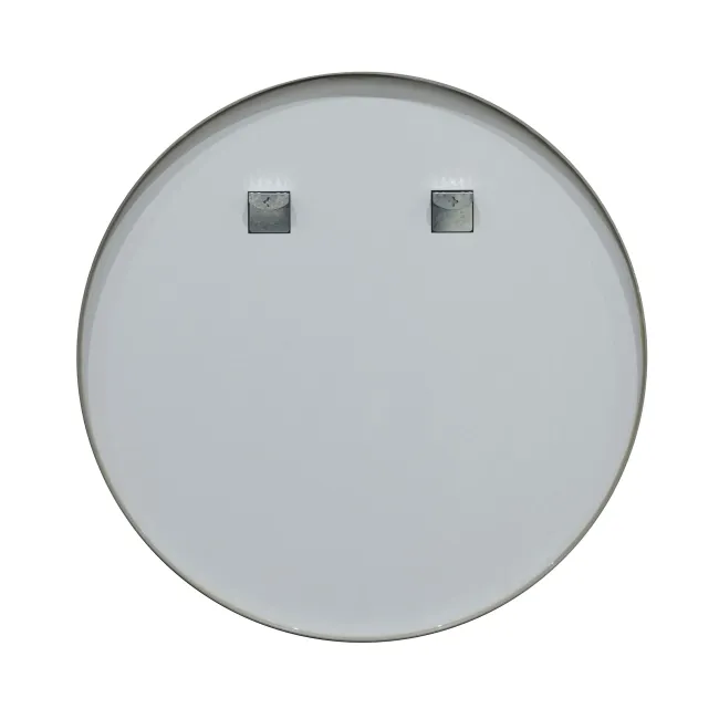 Trepanel Customise® Aluminium Framed Round Mirror Brushed Silver 800mm