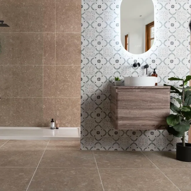 Blossom Flower Green Matt Pattern Wall and Floor Tiles