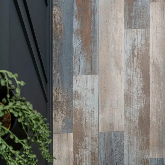 Elm Rustic Blue Wood Effect Wall and Floor Tile