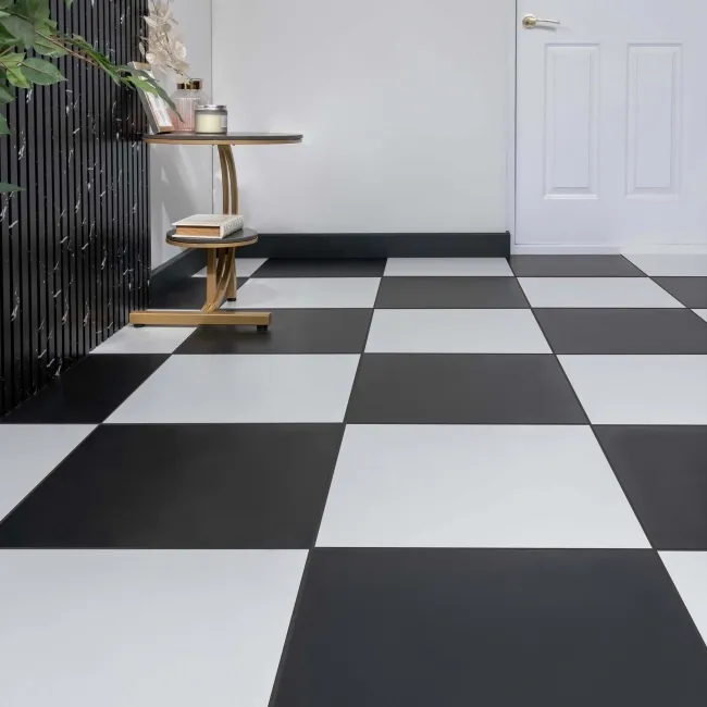 10.39 SQM Clearance Ebony Matt Pure White Tile (Unboxed)