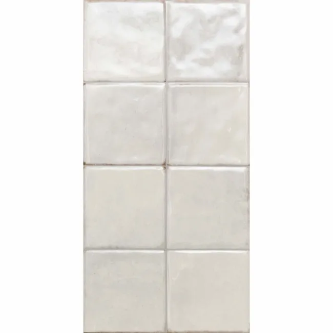 Veneto White Gloss Rustic Bumpy Wall Tiles