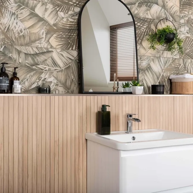 Nature's Way Botanical Green Matt Pattern Wall Tiles