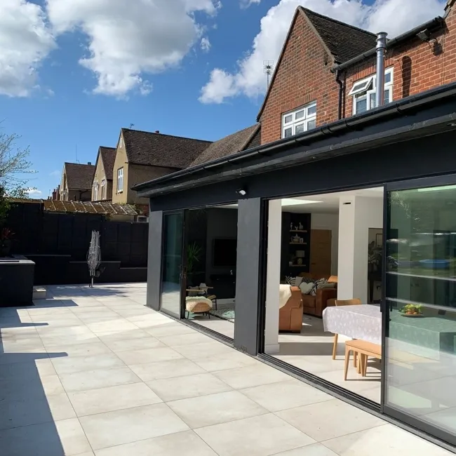 Optimum Bianca Stone Effect 20mm Porcelain Paving Slabs