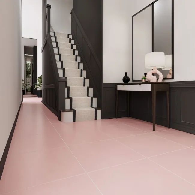 Sorbet Pink Matt Plain 598x598 Wall and Floor Tiles
