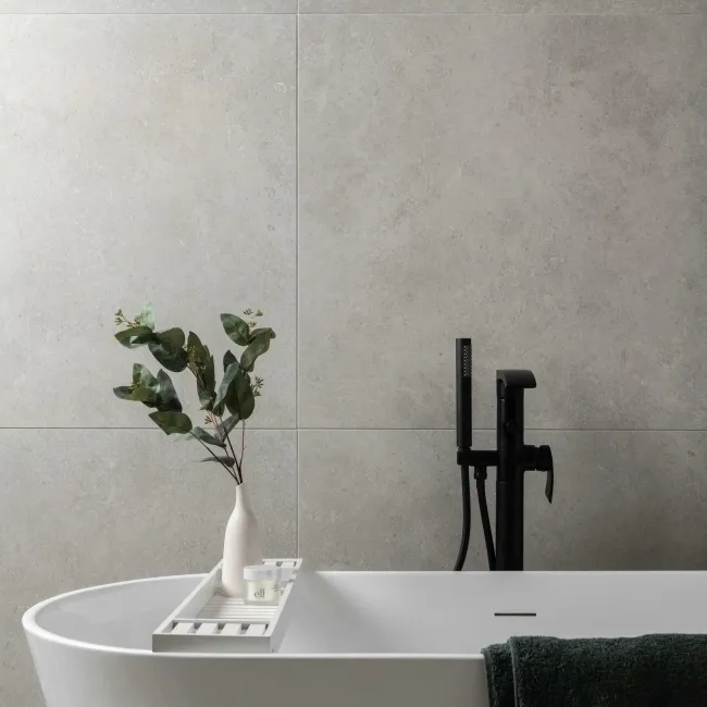 Gravity Grey Matt Stone Effect  Wall and Floor Tiles 800x800