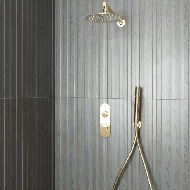 Timber Wood Brown Slat Wengue Ceramic Wall Tile