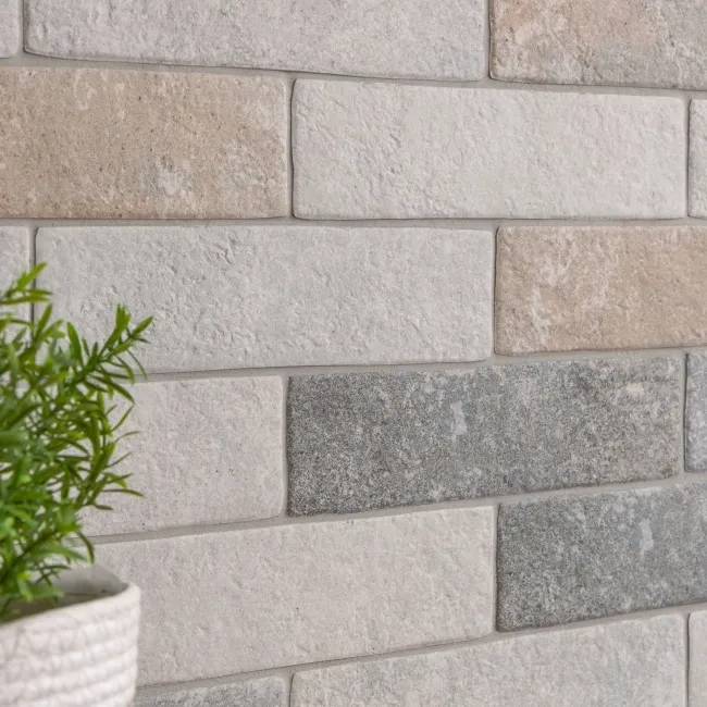 Tuscany Beige Brick Effect Matt Wall and Floor Tiles 235x62