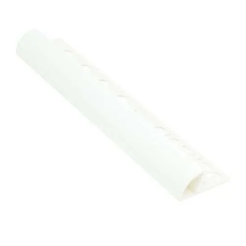 White PVC 6mm Round Edge Trim