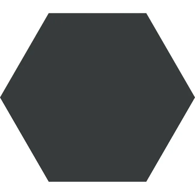 Aspect Black Matt Hexagon Wall and Floor Tiles