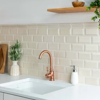 Antique Chamarande Cream Crackle Metro Gloss Tiles