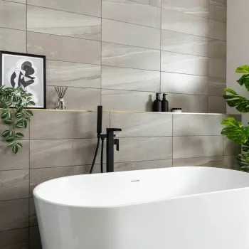  Burlington Taupe Grey Stone Effect Wall Tiles 600x200