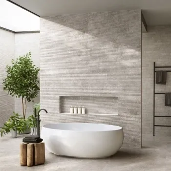 Fargo Grey Matt Stone Effect Structured Wall Tiles 1200x600