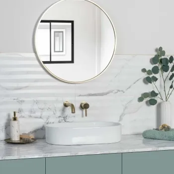 Elysian Calacatta White Vein Matt Marble Effect Decor Wall Tiles