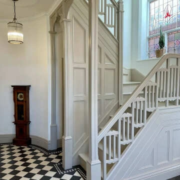Cava Victorian Bone White Floor Tiles