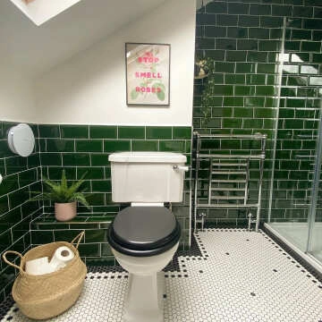 Victorian Gloss Green Metro Tiles