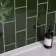 Park Green Gloss Flat Metro Wall Tiles