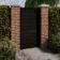 LuxeLine® Classic Dark Grey Pedestrian Side Gate 1730x900mm - Standard Handle Lock