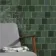 Zellige Mini Green Square Gloss Wall Tiles