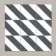 Zebra Black and White Patterned Matt Striped 223x223 Tiles