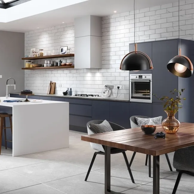 Vena Biana Flat Matt Marble Effect Metro Tiles 30x10