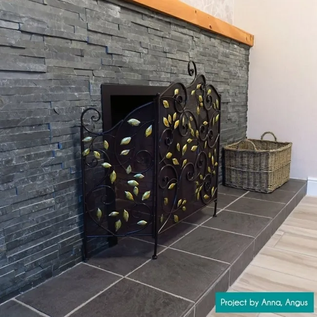 Ledgestone Black Split Face Slate 300x150 Tiles