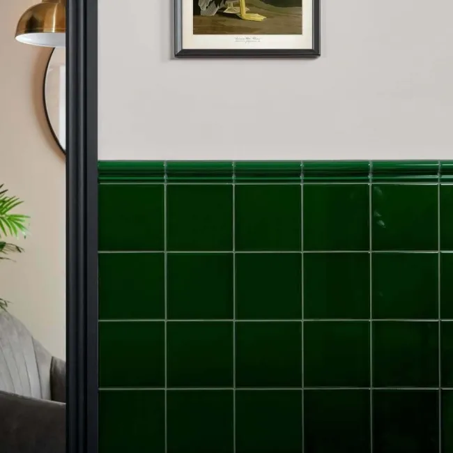 Capsule® Victorian Green Gloss Flat 150x150 Wall Tiles