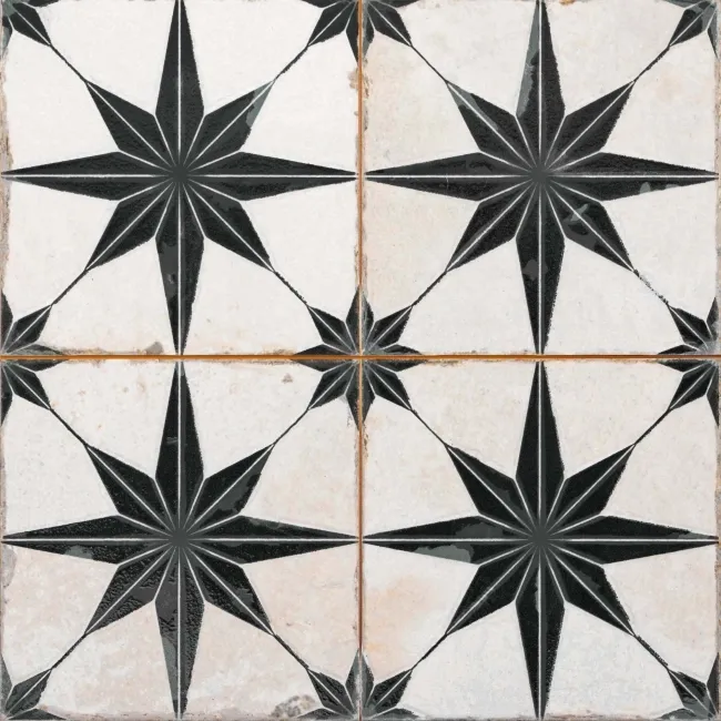 Cinders® Lux Star Noir Layer Tech Pattern Tiles