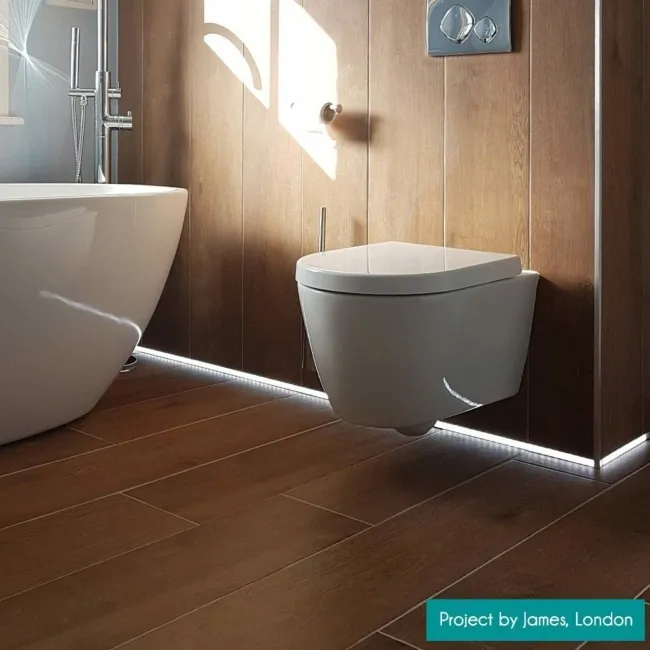 Madagascan Ipil Dark Wood Effect Porcelain Floor Tiles