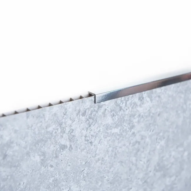 Trepanel Aqua® Shower Panel PVC End Cap Silver