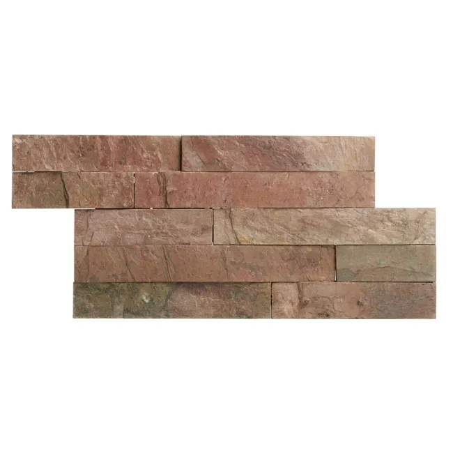 Ledgestone Copper Brown Split Face Slate 300x150 Tiles