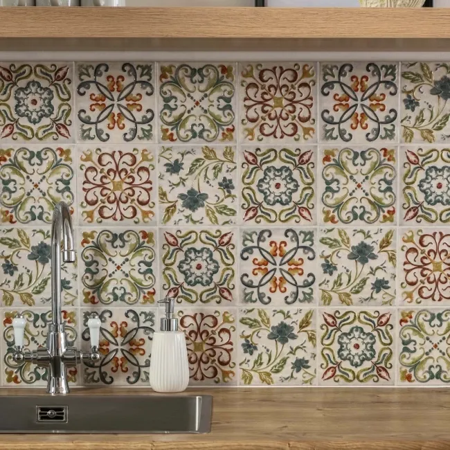 Lucy Flower Embossed Gloss Decor Wall Tiles