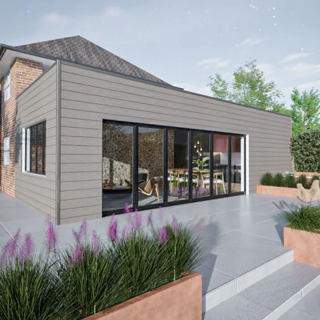 LuxeLine® Beige Embossed Shiplap Composite Wall Cladding - 2900mm