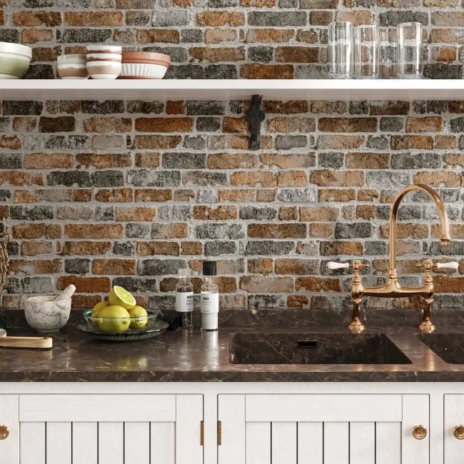 Rustic Masonry Archaic Multicolour Brick Effect Wall Tiles