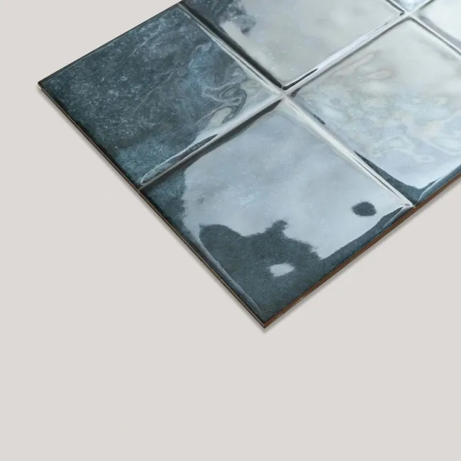 Veneto Blue Gloss Rustic Bumpy Wall Tiles