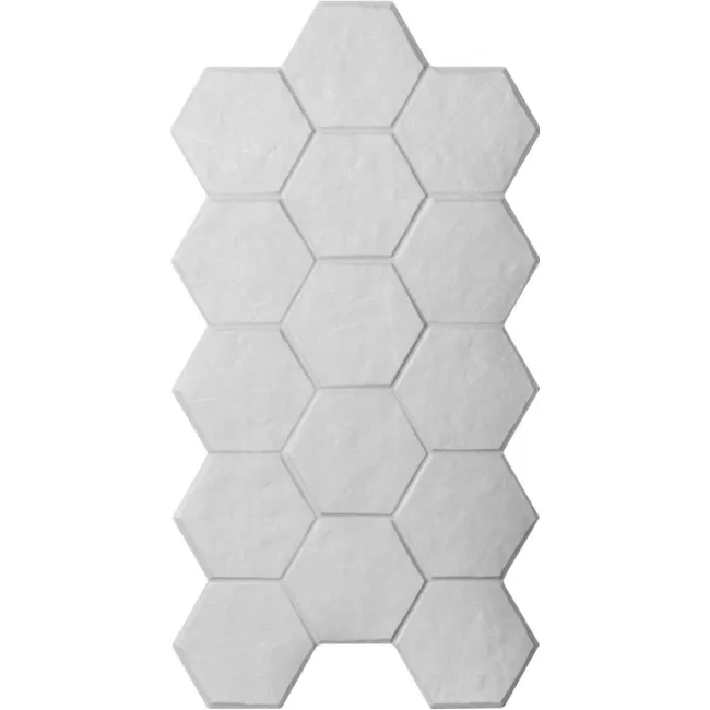 Chalkstone Hexagon Light Grey Matt Stone Effect Wall And Floor Tiles