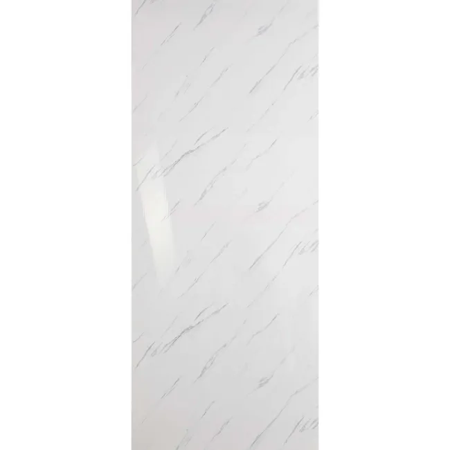 Trepanel Aqua® Gloss Carrara Marble Effect PVC Shower Wall Panel