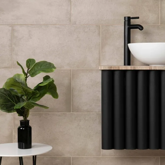 Samphire Beige Matt Stone Effect Wall And Floor Tiles