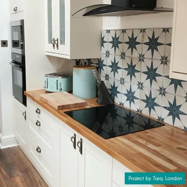 Scintilla Sapphire Star Pattern Tiles