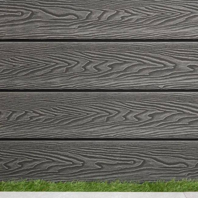 LuxeLine® Grey Embossed Shiplap Composite Wall Cladding - 2900mm