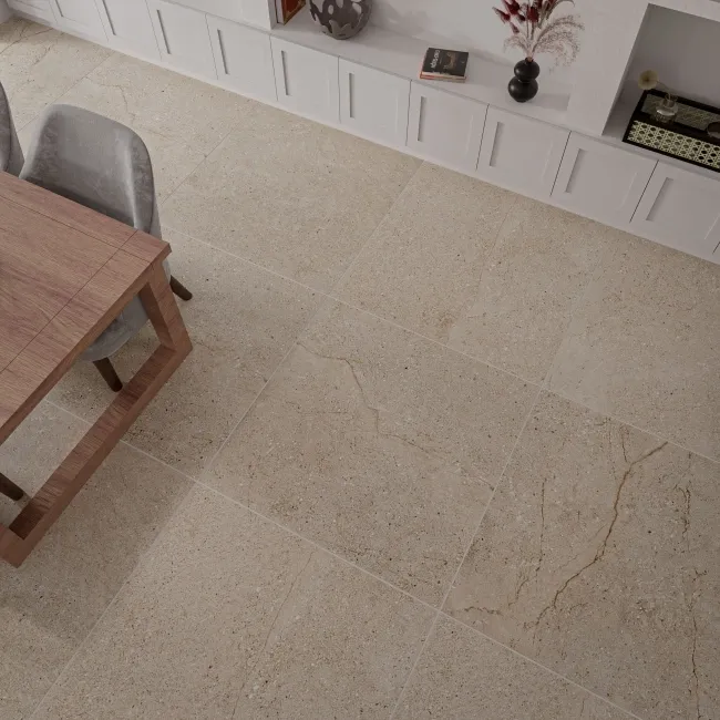 Ambleside Beige Matt Stone Effect Wall and Floor Tiles