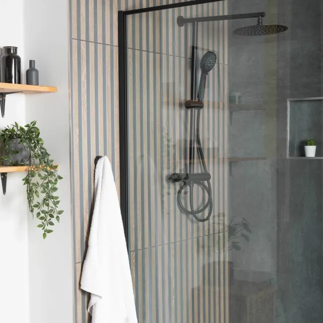 Timber Wood Slat Walnut Ceramic Wall Tiles