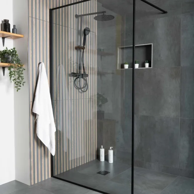 Timber Wood Slat Walnut Ceramic Wall Tiles